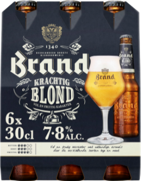 Brand Krachtig Blond sixpack met flesjes van 30cl
